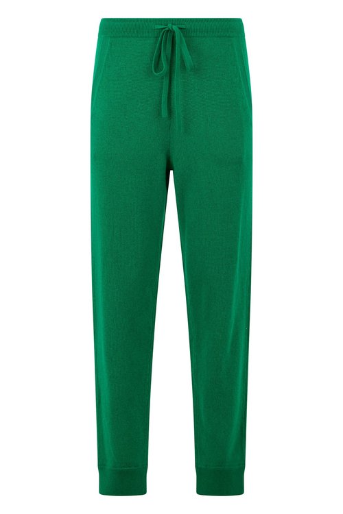 Valentino Drawstring Wool Pant - Green - 2B3KF00X7R7FB0
