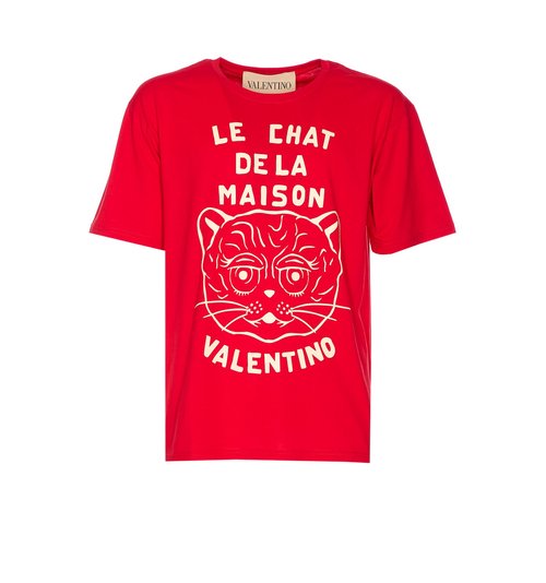 Valentino Garavani Le Chat De La Maison Print T-shirt - MG16PB32BR3
