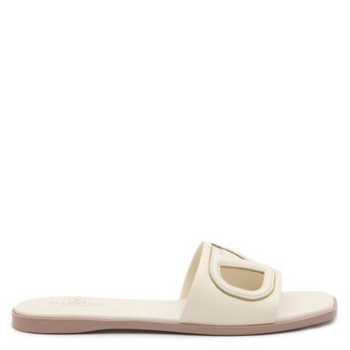 Valentino Garavani Leather Sandals - White/Yellow - 4W2S0IB0RLLB24
