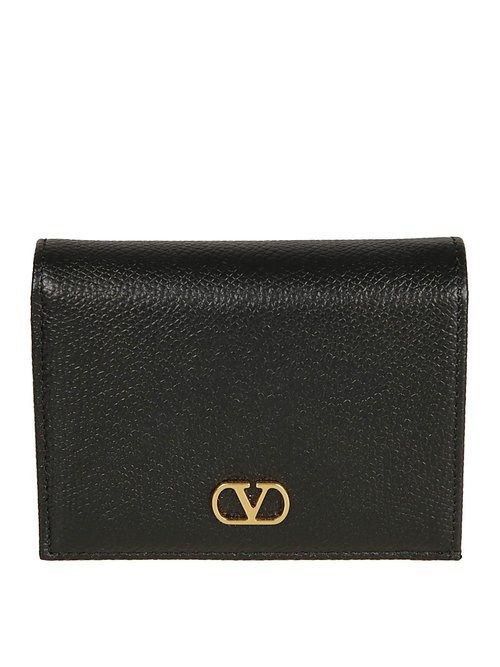 Valentino Garavani Leather Vlogo Wallet - 7W0P0AJ3SNP0NO