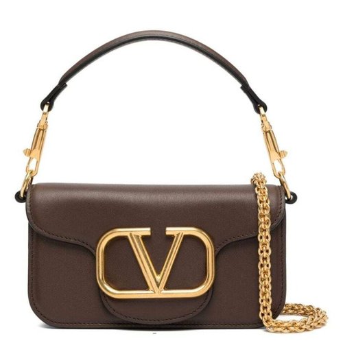 Valentino Garavani Loco Leather Shoulder Bag - Gold Tone - 3W2B0K53ZXL514