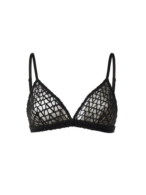 Valentino Garavani Logato Bralette Top - 5B3UC0258S50NO