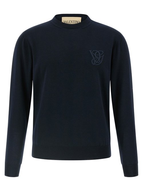 Valentino Garavani Logo Embroidery Sweater - V3KC35GB0UCLJ