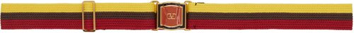 Valentino Garavani Multicolor VLogo Signatureibbon Belt - Drd Giallo/Marrone/R - 7Y2T0SQ8SHV