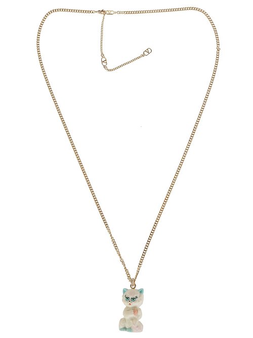Valentino Garavani Necklace l. 75 Le Chat De La Maison Metallo/strass/nylon - L 75 - YJ0AL5.QYE DY1