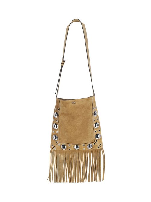 Valentino Garavani nellcôte Shoulder Bag - Beige/Silver Tone - 7W0B0R33JETRDX