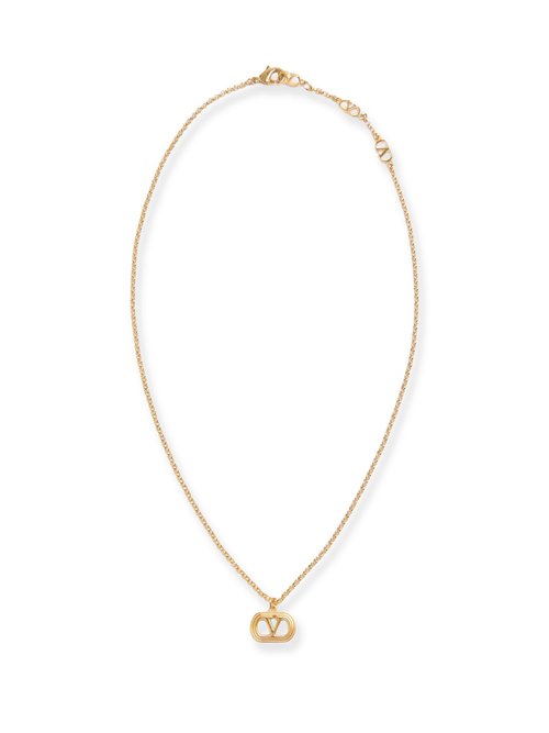 Valentino Garavani Ovalette Metal Necklace With Golden Finish - 7W0J0Y79METL01