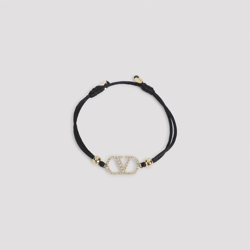 Valentino Garavani Polyester Bracelet - 8W2J0X85RLVEDMNEROCRYSTAL