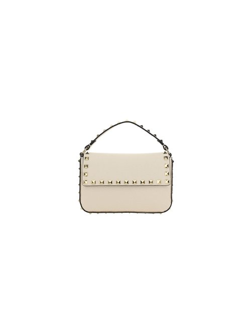 Valentino Garavani Rockstud Handbag - Gold Tone/White - WP0W07VSHI16