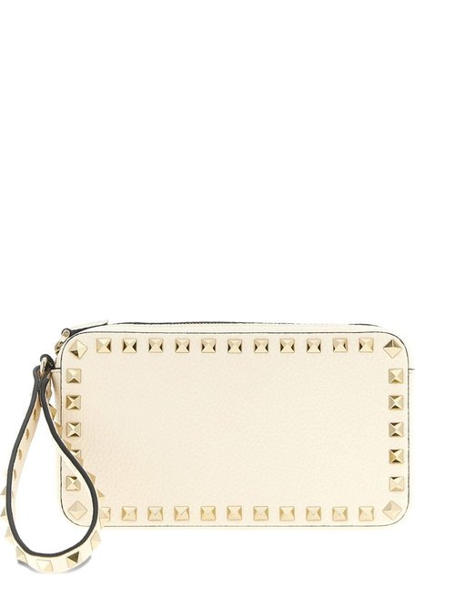Valentino Garavani Rockstud Leather Mini Bag - Beige - WP0AR3VSHI16