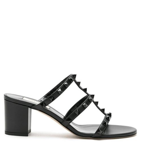 Valentino Garavani Rockstud Leather Sandals - 3W0S0C47VB80NO