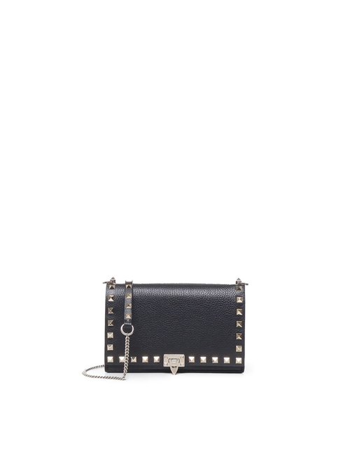 Valentino Garavani Rockstud Pouch In Calfskin - Black - WP0Y59VSH0NO