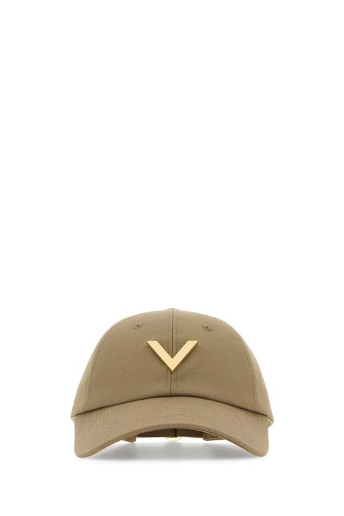 Valentino Garavani Sage Green Stretch Cotton Baseball Cap - 4W2HDA25GFQ0BG