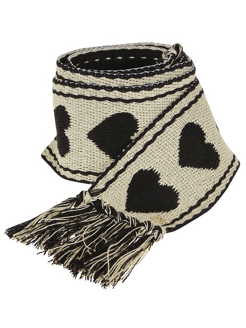 Valentino Garavani Scarf 180x7cm Antibes Cotone/jacquard Cuore/metal Vlogo - 180X7Cm - YEN00B.JYN QT3
