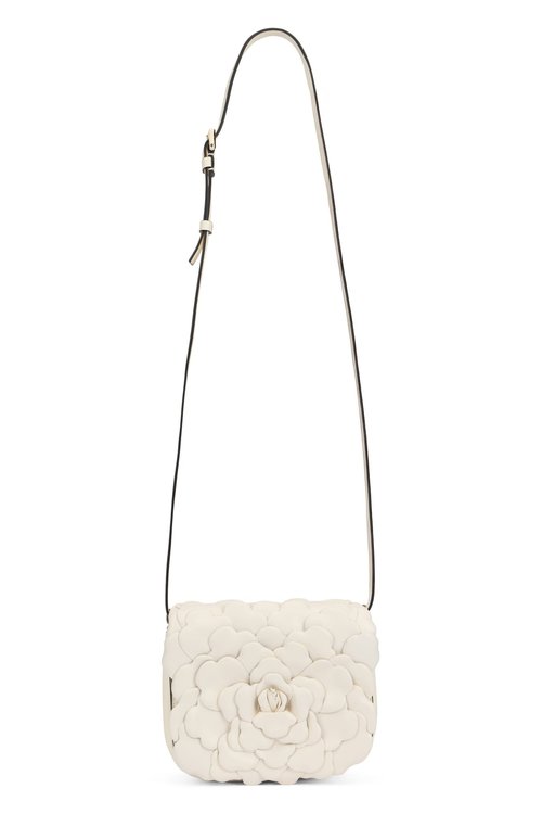 Valentino Garavani Shoulder Bag In Leather - White - VW2B0I02JBZ098