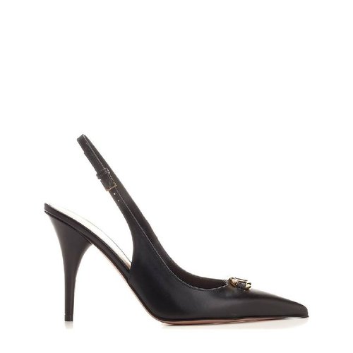 Valentino Garavani Slingback Vlogo The Bold Edition Pumps - Gold Tone - 5W2S0JE0EEY0NO