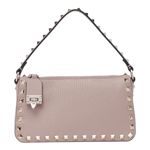 Valentino Garavani Small Rockstud Shoulder Bag - Blue/Pink - B0J47VSFP45