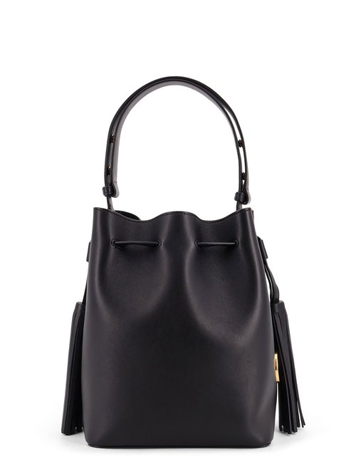 Valentino Garavani So Seau Leather Bucket Bag With Meatl Vlogo - Black - 7W2B0R99HHL0NO