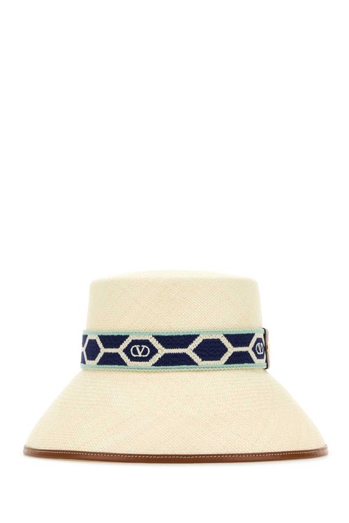 Valentino Garavani Straw Bucket Hat - 6W2HGA40JEJ9SX