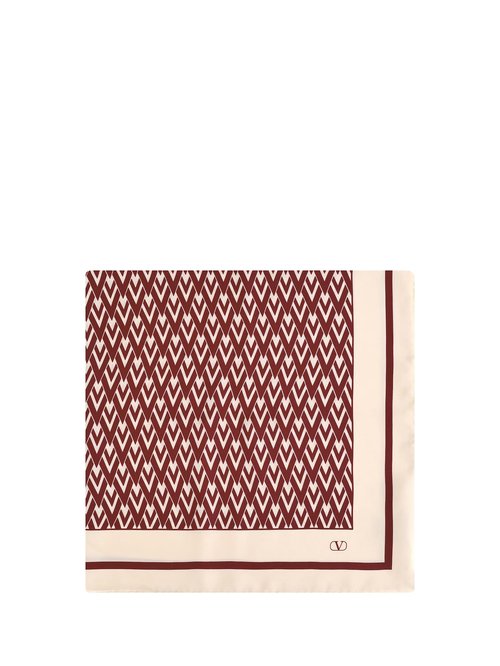 Valentino Garavani Toute La V Silk Scarf - 7W2EI114SHT46L