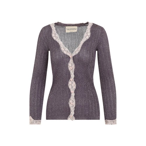 Valentino Garavani Viscose Cardigan Red - DUO-7000999600016-S-S
