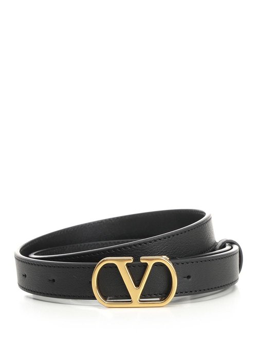 Valentino Garavani vlogo Leather Belt - WT0SM7IYR0NO