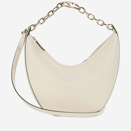 Valentino Garavani Vlogo Moon Medium Hobo Bag - White - 4W0B0N59JDK098