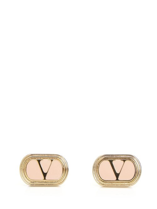 Valentino Garavani Vlogo Oval Earrings - 7W2J0X93MJPMXS