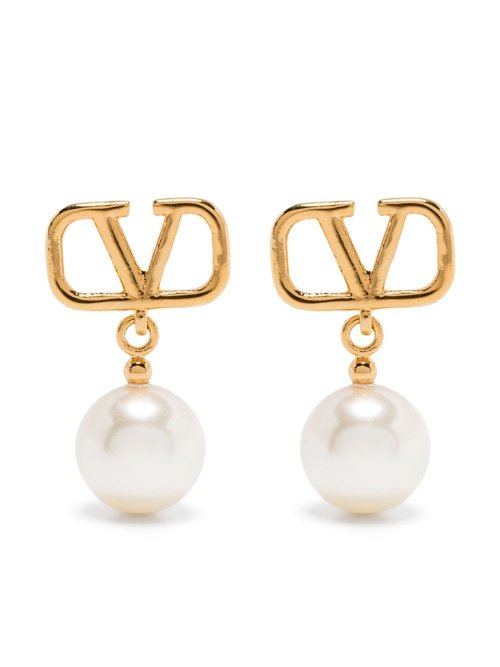 Valentino Garavani Vlogo Pearl Pendant Earrings - WJ0E36UXM0O3