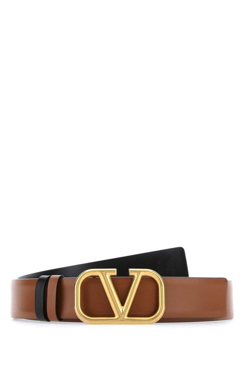 Valentino Garavani Vlogo Signature Buckled Reversible Belt - 6W2T0T15ZFR11J