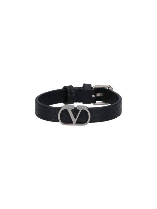 Valentino Garavani vlogo Signature Leather Bracelet - 8Y2J0X63GMY0NO