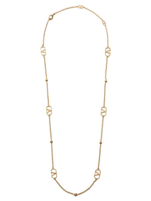 Valentino Garavani vlogo Signature Necklace - W2J0X78METL01