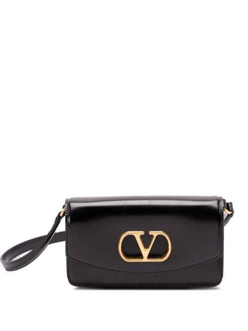 Valentino Garavani Vlogo Signature Shoulder Bag - Black/Gold Tone - YB0R71GCB0NO