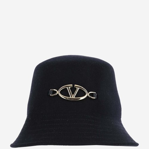 Valentino Garavani Vlogo Wool Bucket Hat - 5W2HGA25GMBZ0N