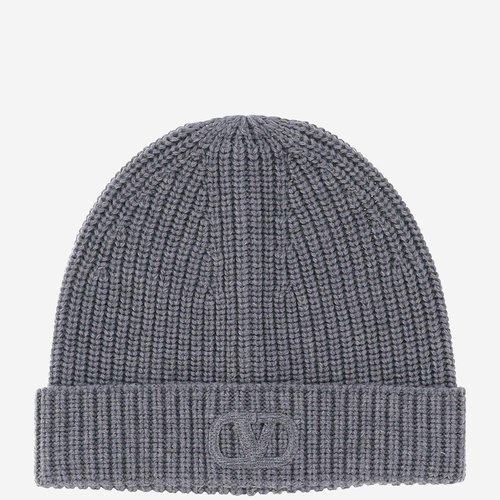 Valentino Garavani Wool Beanie With Logo - 5Y2HB01LIND080