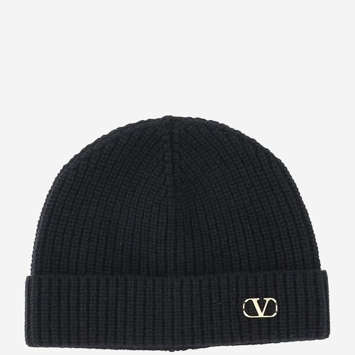 Valentino Garavani Wool Beanie With Logo - 5Y2HB02GATZ0NO