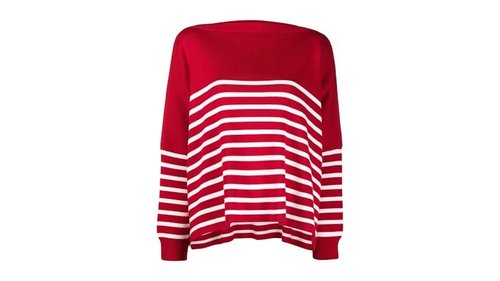 Valentino HorizontalStripe Jacket - Red - WB3KC24F6H0RA0