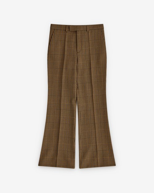 Valentino Houndstooth Trousers - Brown - 8V3RBN70B81