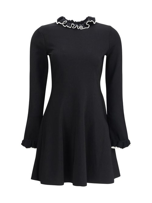 Valentino Knit Dress With Volants - 7B3KD13Y9K50NA