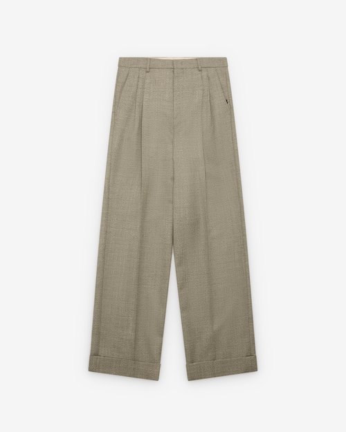 Valentino Pleated Trousers - Grey - 8V3RBJ7AB8LD5U