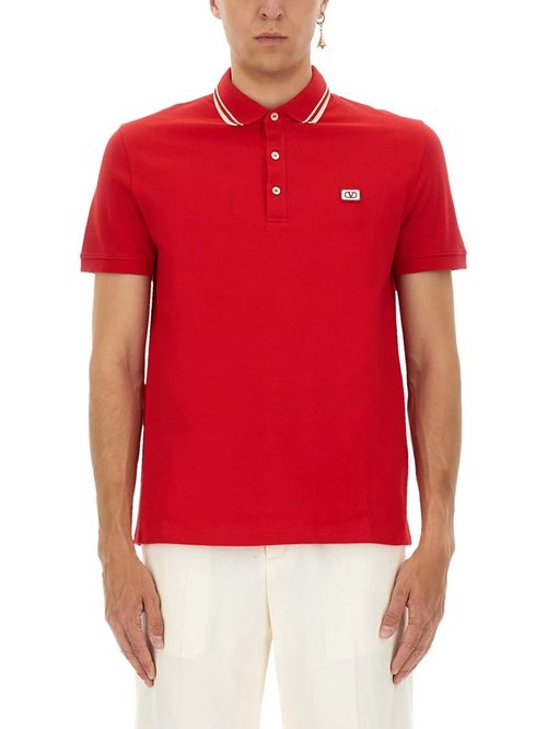 Valentino Polo Shirt With Signature Vlogo - 7V3MH01KAQK157