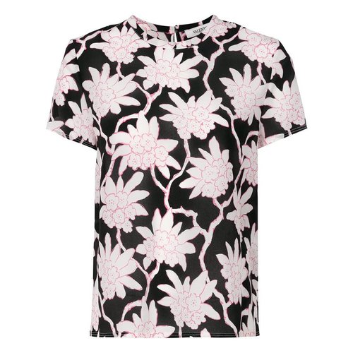 Valentino Popflowers Print Top - Black - PB3UE00E3Q10NO