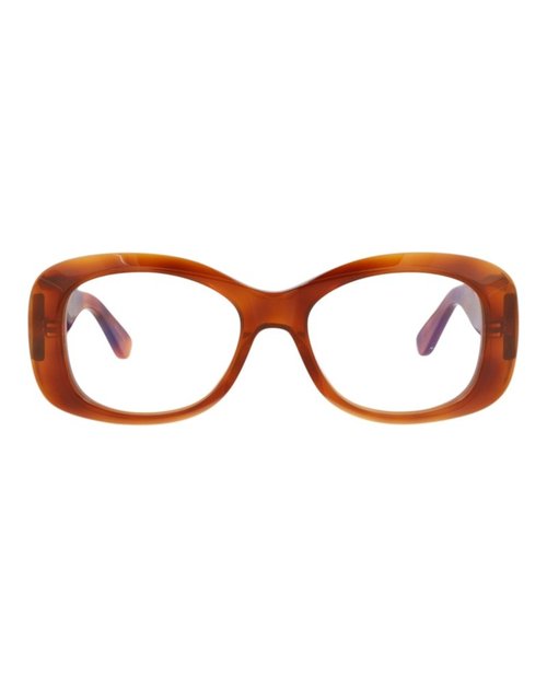 Valentino RoundFrame Acetate Optical Frames - Havana Havana Transparent (Vlx/181C/53)