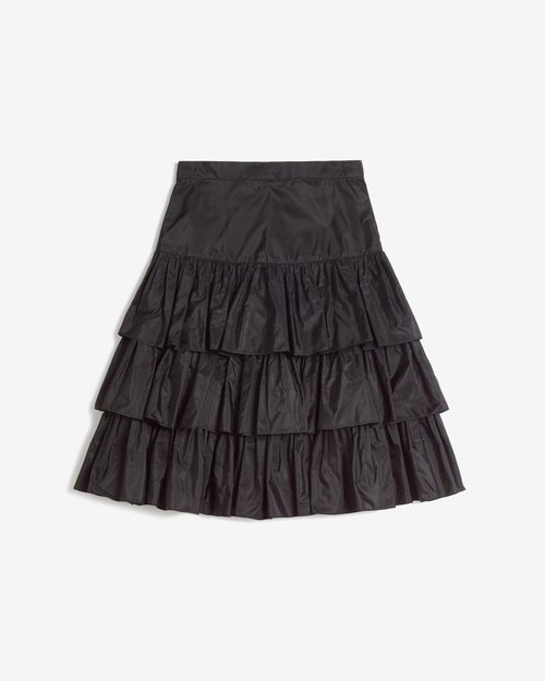 Valentino Garavani Skirt Solid - Black - 6B3RACH19170NO