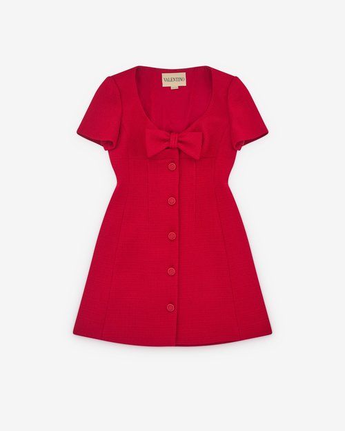 Valentino Short Dress - Red - 7B0VAH3090Y