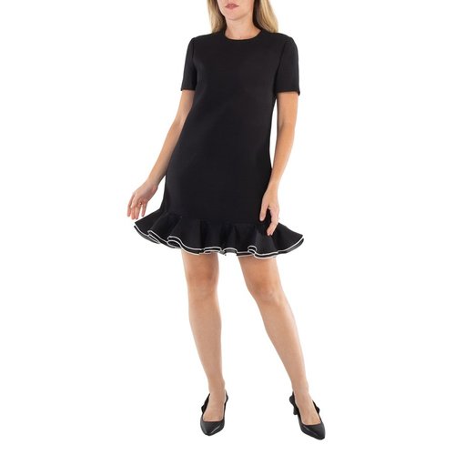 Valentino Solid Crepe Couture Cropped Dress - Black - 3B0VA6C01CF0NA