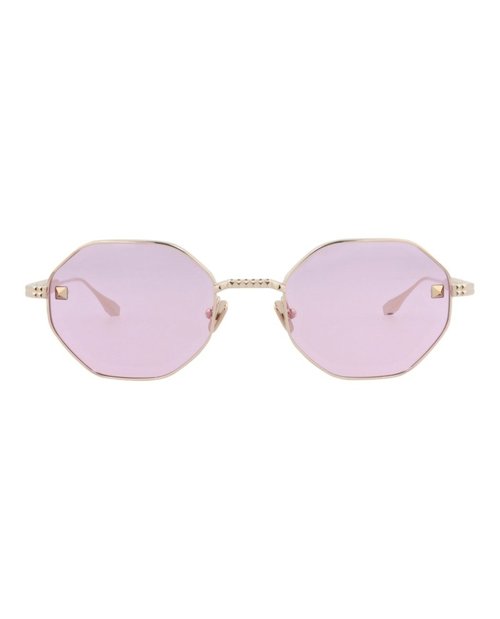 Valentino Sunglasses RoundFrame Metal - Gold Gold Pink (Vlx/122A/52)