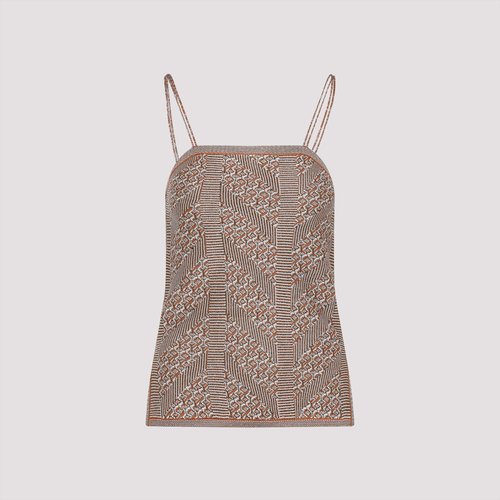 Valentino Tank Top - 6B0KM05Y99E9QEGINGERORANGEGOLD