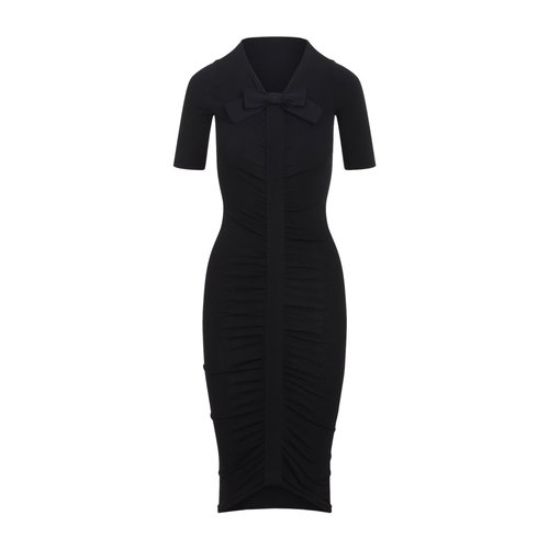 Valentino Viscose Midi Dress Black - DUO-7000999700014-S-S