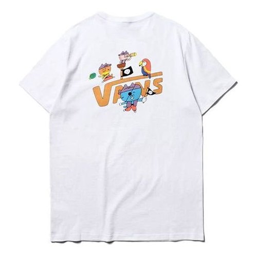 Vans Asian Artist Crossover Series Pattern Printing Short Sleeve - White - VN0A4RASWHT